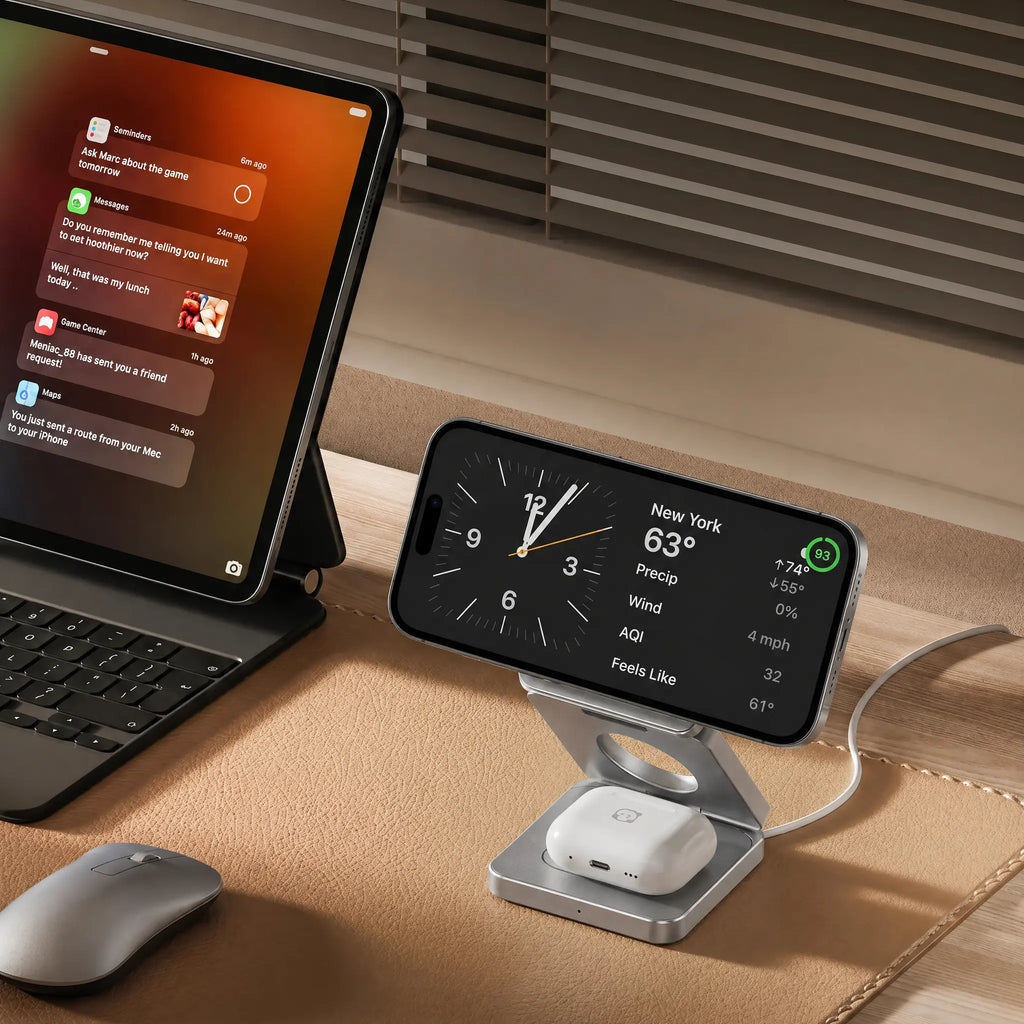 Cargador Inalámbrico Plegable MagSafe 3 en 1